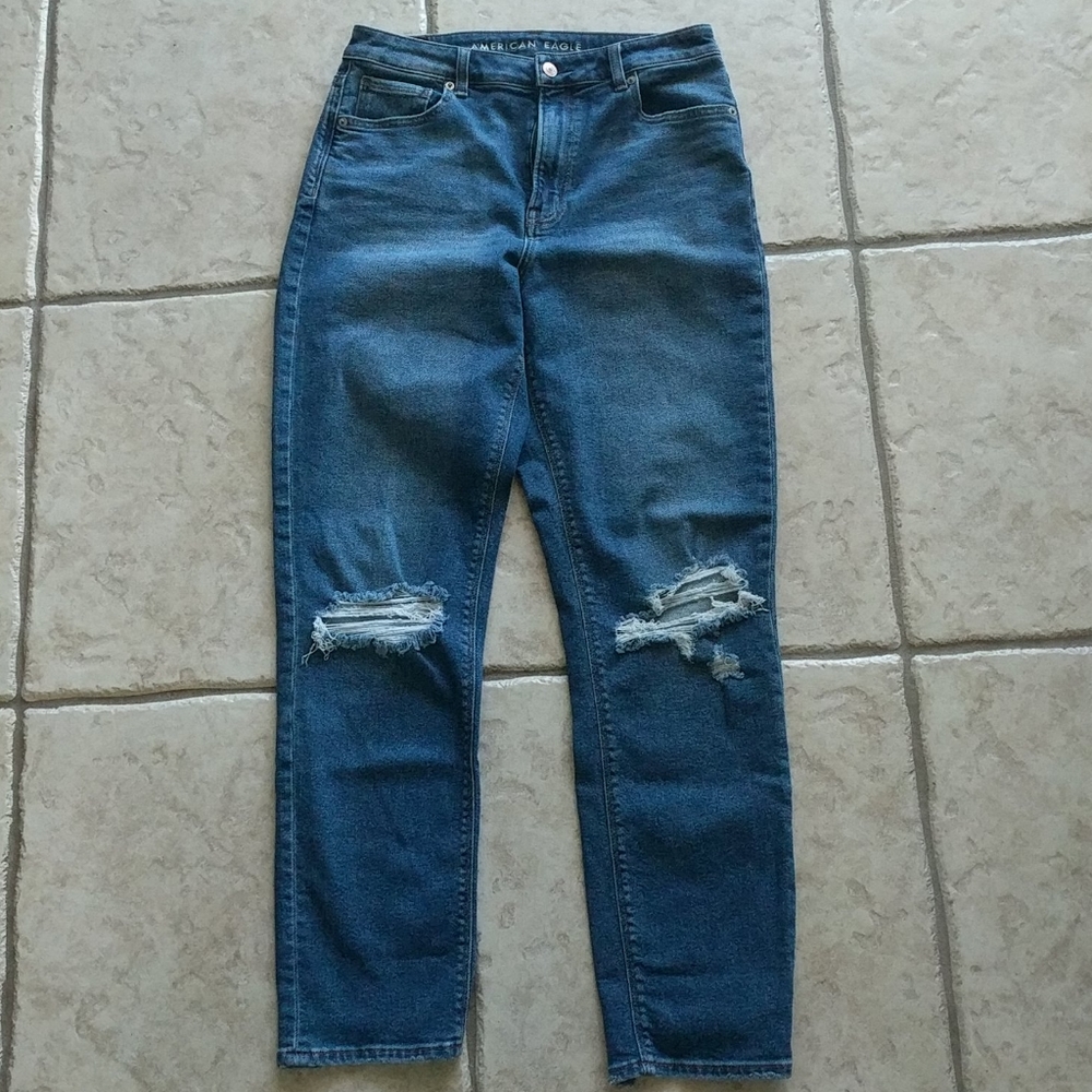 AE Stretch Mom Jeans size 8/29 Long
